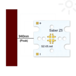 4 Series Connected LUXEON IR 850nm LEDs on a Saber Z5 20mm Base – 4200 mW @ 1000mA